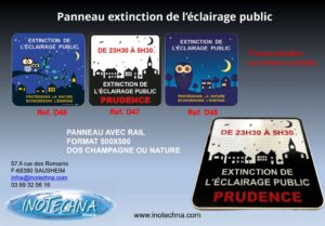 flyer Inotechna panneau extinction de l'éclairage public