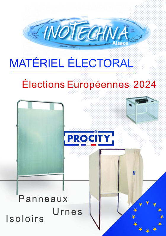 Tout le matériel électoral pour les élections européennes de 2024 disponible via Inotechna.com